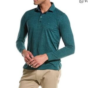 Tailorbyrd Brushed Melange Long Sleeve Polo